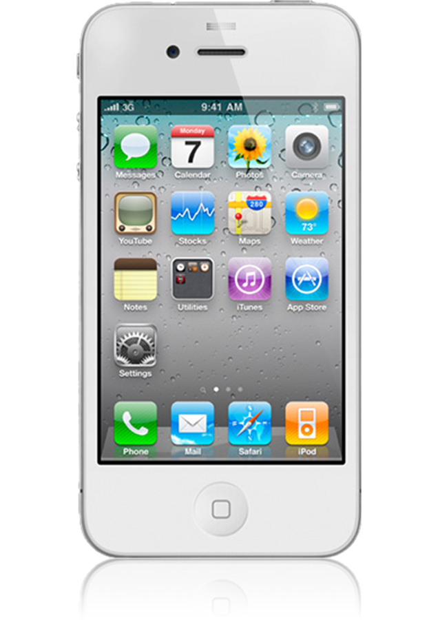 iPhone 4 blanc occasion vue 1