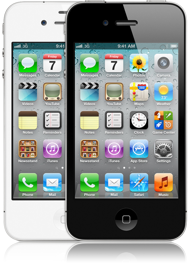 iPhone 4 noir occasion vue 3