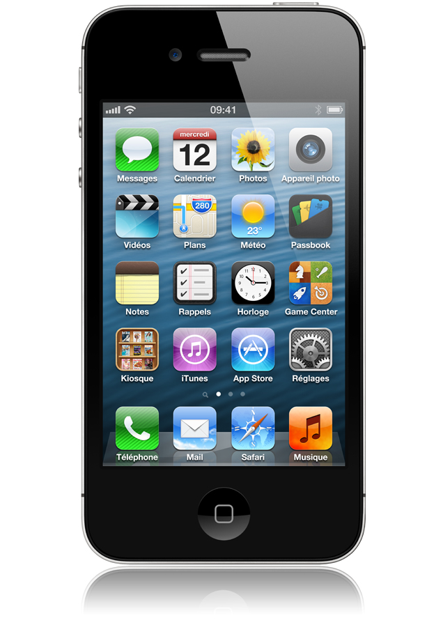 iPhone 4S noir occasion vue 1