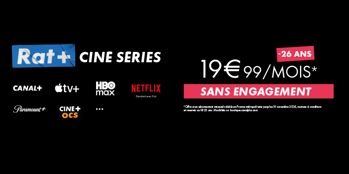 Offre pour les moins de 26 ans, 19€99 par mois