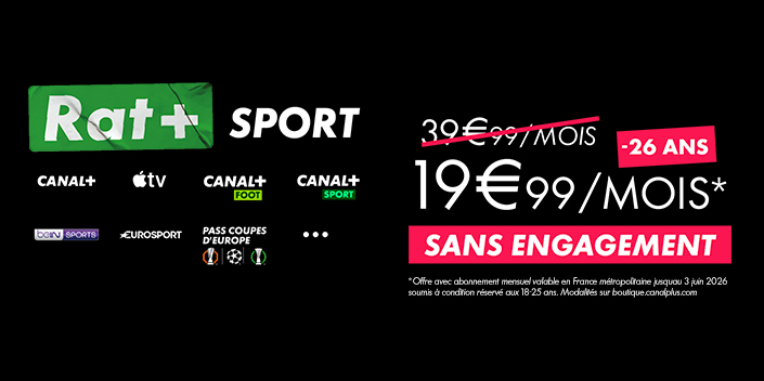 Offre pour les moins de 26 ans, 19€99 par mois sans engagement.