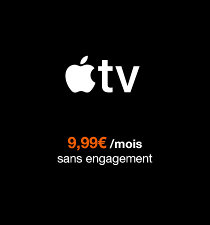 Apple TV pour 9,99€ par mois, sans engagement. Découvrir la chaîne