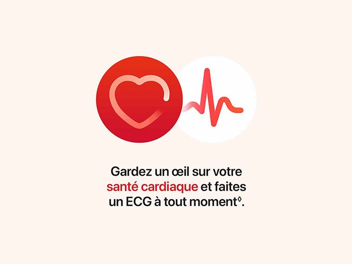 Gardez un oeil sur votre santé cardiaque et faites un ECG à tout moment.