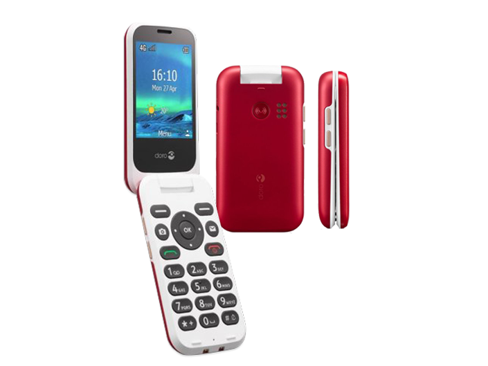 Téléphone portable 6040 rouge / blanc rouge Doro