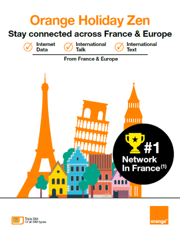 Orange Holiday offer 12GB of data in Europe