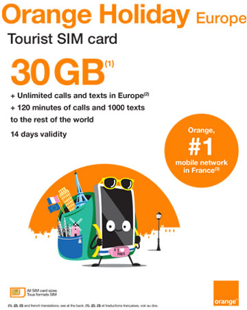 Orange Holiday offre jusqu'à 30Go de données en Europe