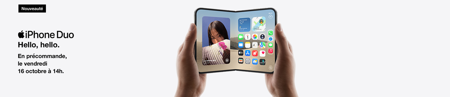 iPhone Duo, en précommande, le vendredi 16 octobre à 14h