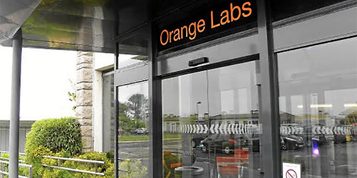 Porte d'entrée d'Orange Labs